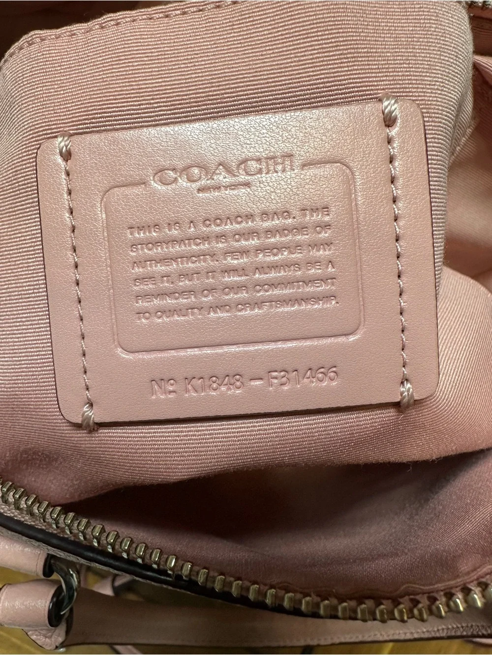 Coach Pink Pebbled Leather Mini Emma Crossbody Satchel